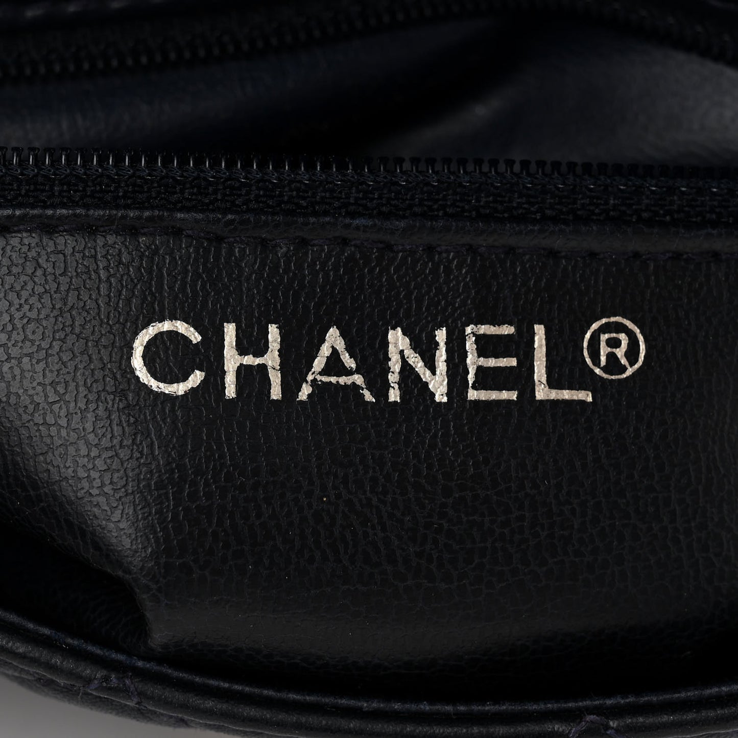 Lambskin Quilted Flap Waist Belt Bag 75 30 Navy