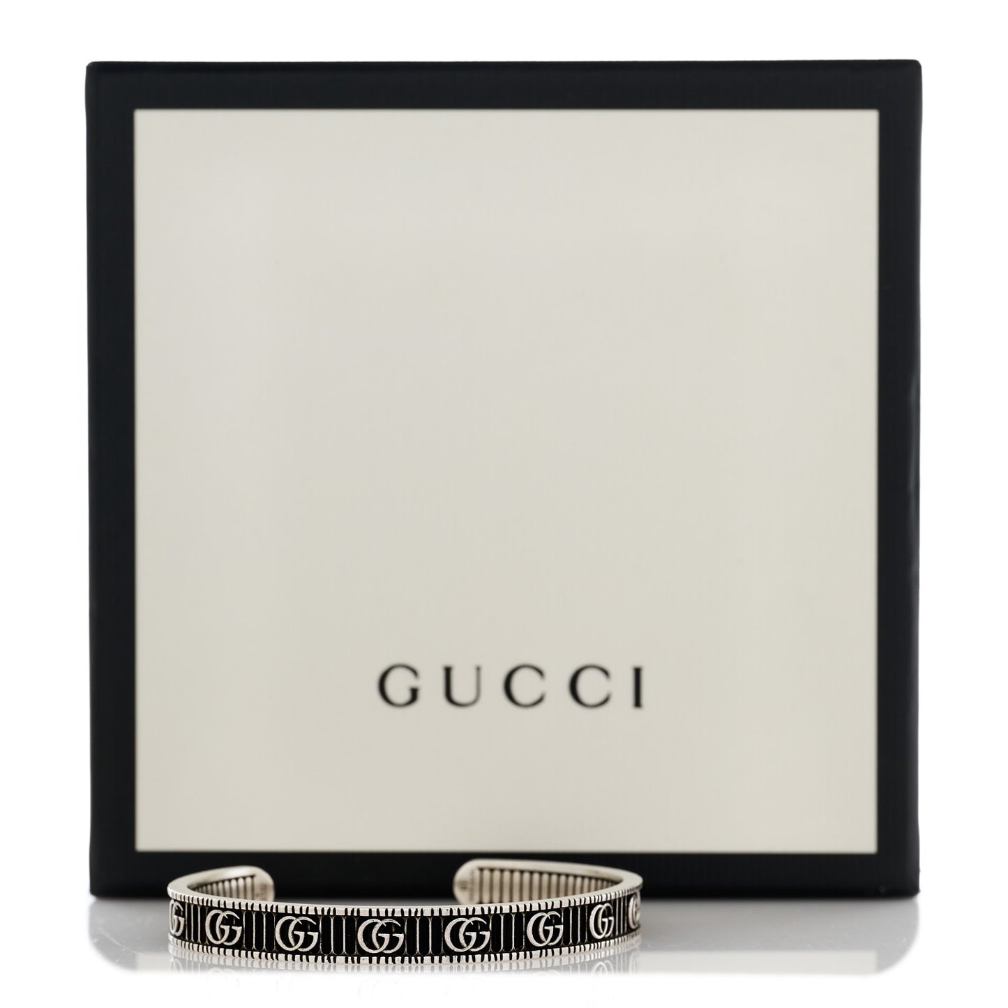 Sterling Silver Double G Marmont Cuff Bracelet