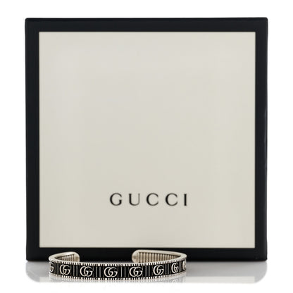 Gucci Sterling Silver Double G Marmont Cuff Bracelet 5 of 5