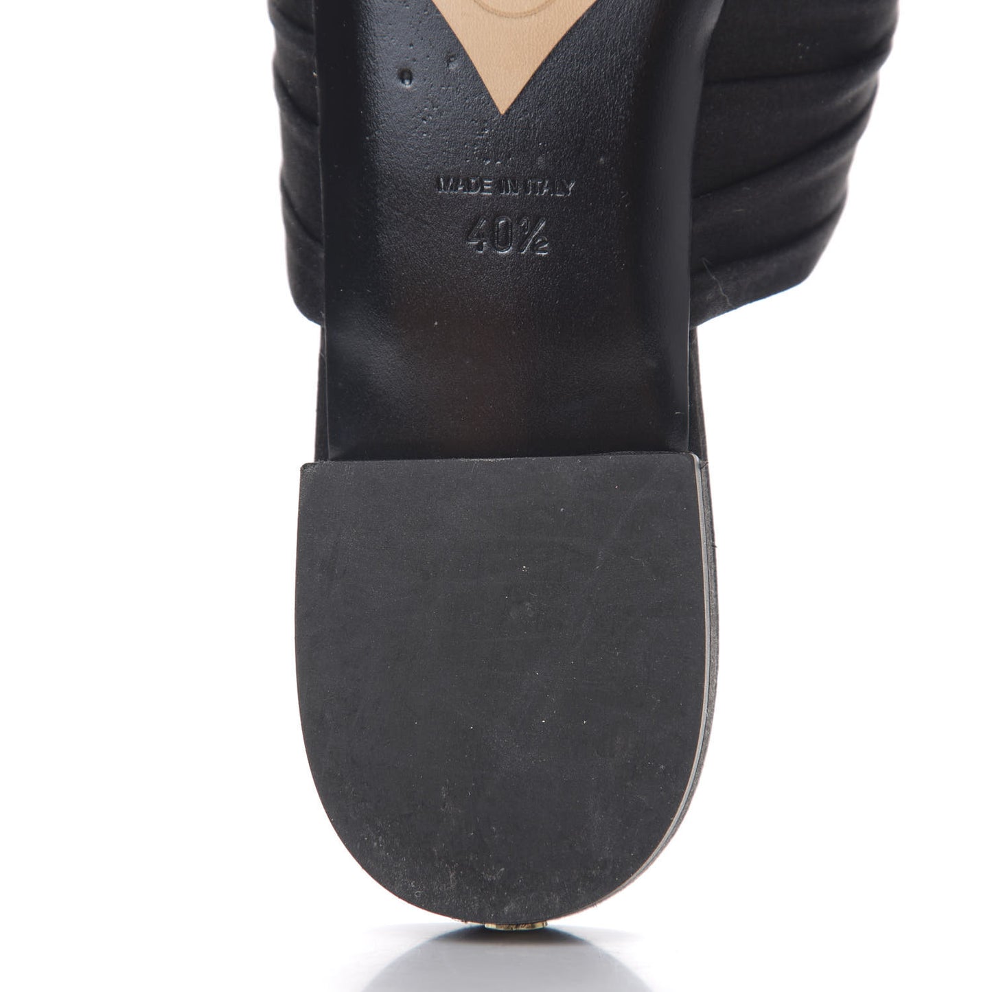 Satin Bow Mules 40.5 Black