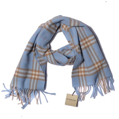 Burberry Wool Nova Check Scarf Blue 1 of 4