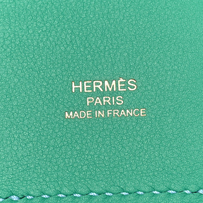 Hermes Swift Epsom Pocket Kelly Shoulder Strap Vert Vertigo Celeste 4 of 6
