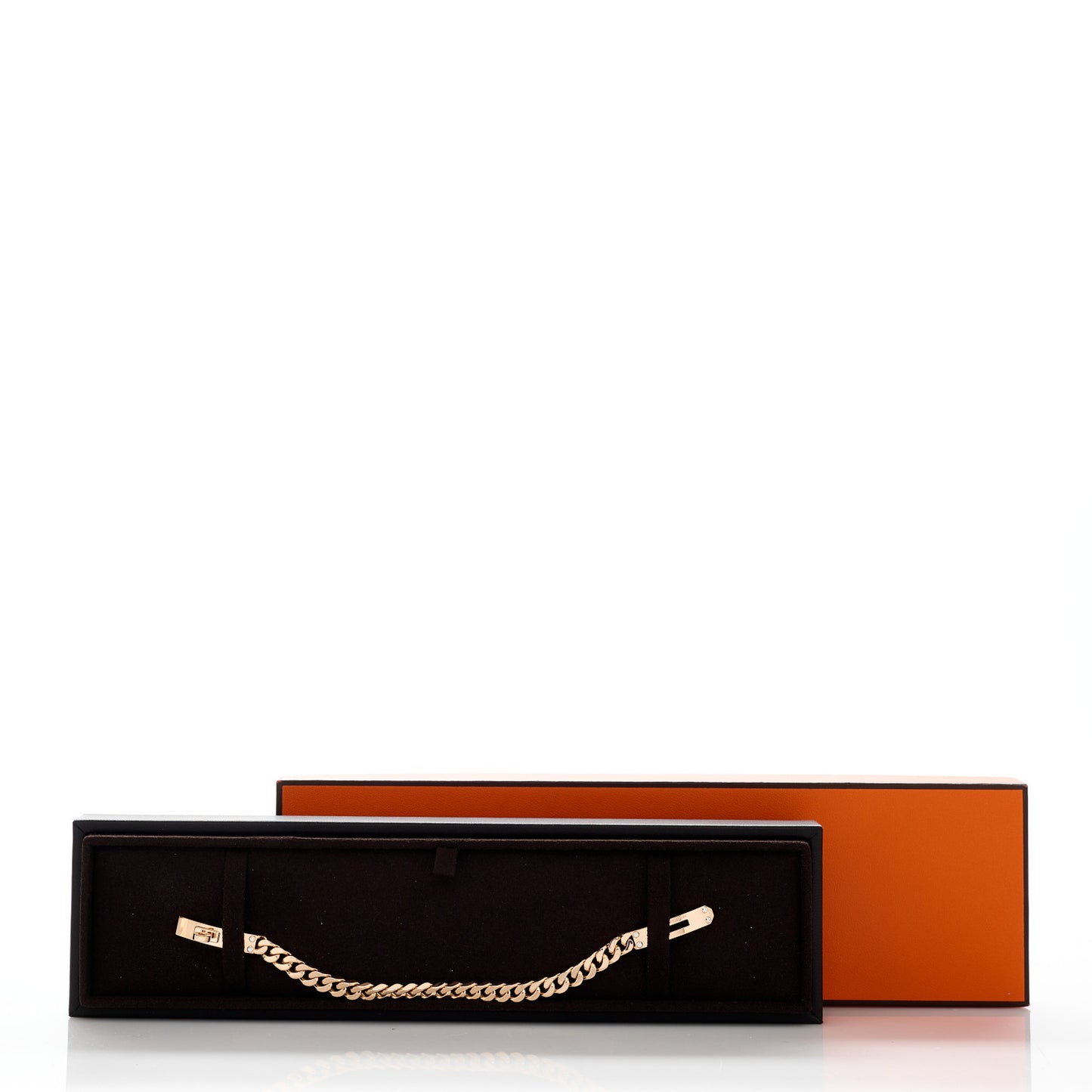 18K Rose Gold Diamond PM Kelly Chaine Bracelet SH