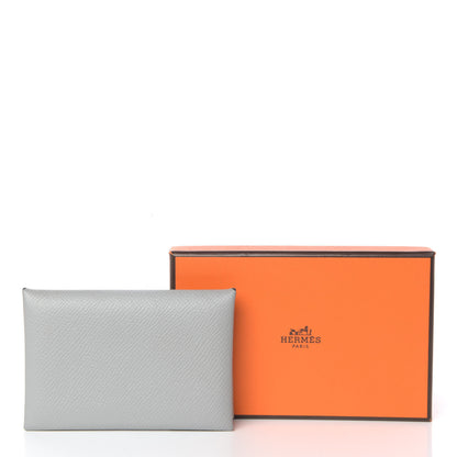 Hermes Epsom Verso Calvi Card Case Bleu Glacier Bleu Brighton 9 of 9