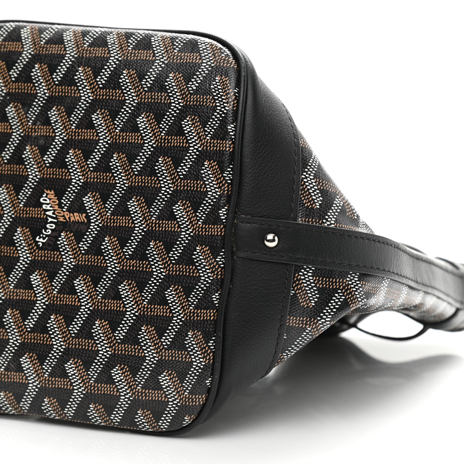 Goyard Goyardine Petit Flot Bucket Bag PM Black 9 of 11