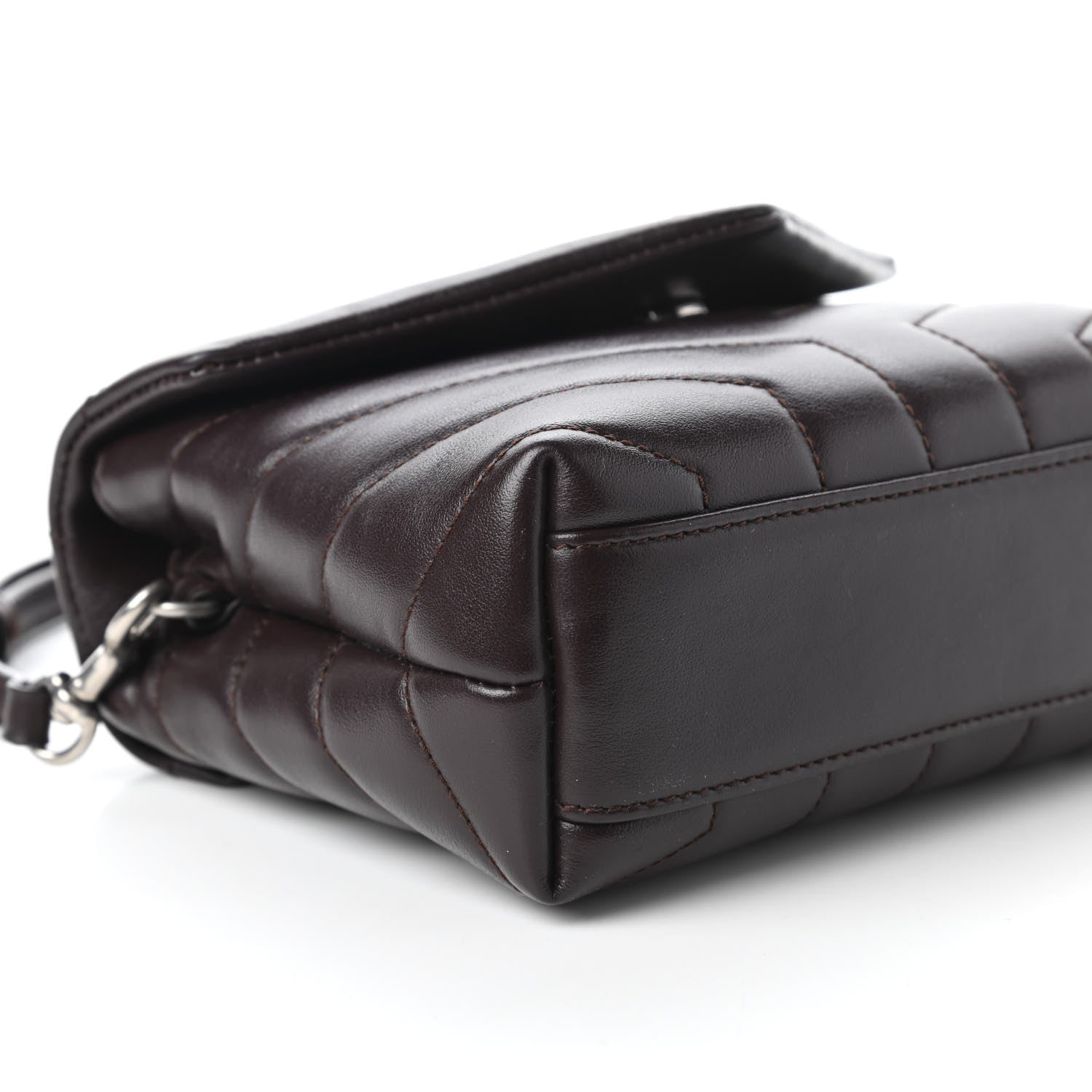 Saint Laurent Calfskin Y Quilted Monogram Toy Loulou Monogram Crossbody Bag Black Tulipe 6 of 10