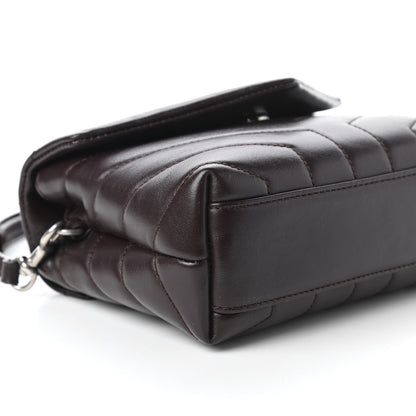 Saint Laurent Calfskin Y Quilted Monogram Toy Loulou Monogram Crossbody Bag Black Tulipe 6 of 10