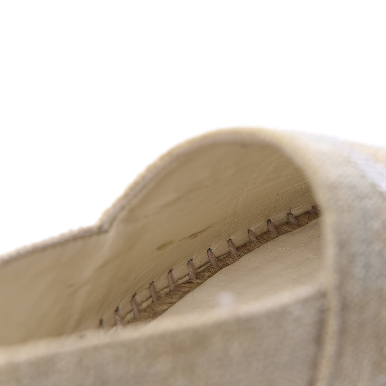 Chanel Toile Sequin CC Espadrilles 41 Beige Black 9 of 13