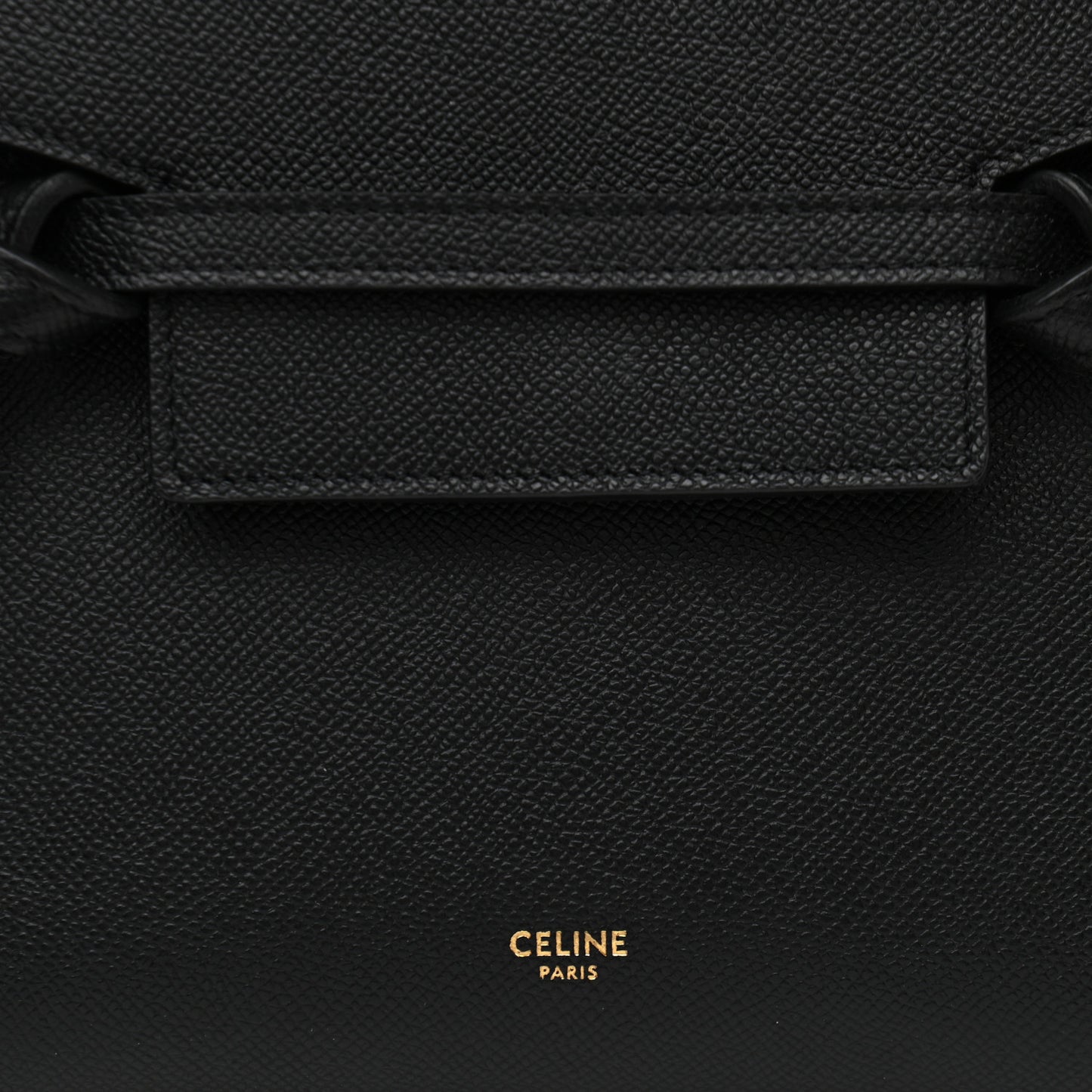 Grained Calfskin Nano Belt Bag Black