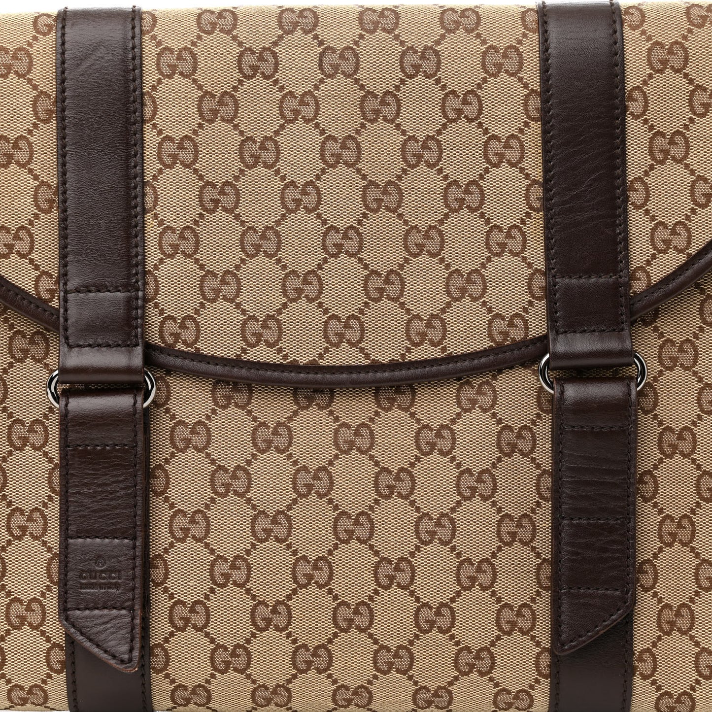 Monogram Laptop Briefcase Dark Brown