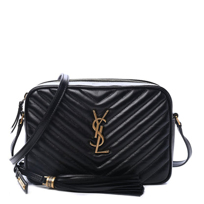 Saint Laurent Calfskin Matelasse Monogram Lou Camera Bag Black 1 of 4