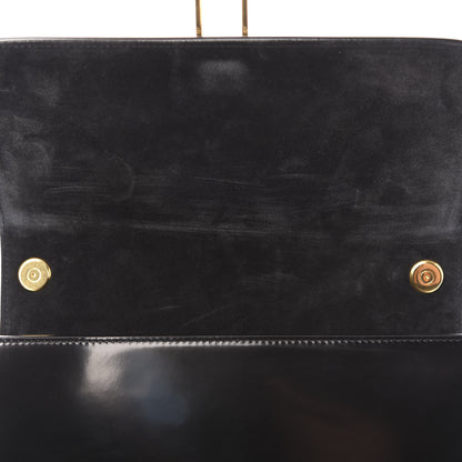 Saint Laurent Patent Calfskin Carre Satchel Black 7 of 10