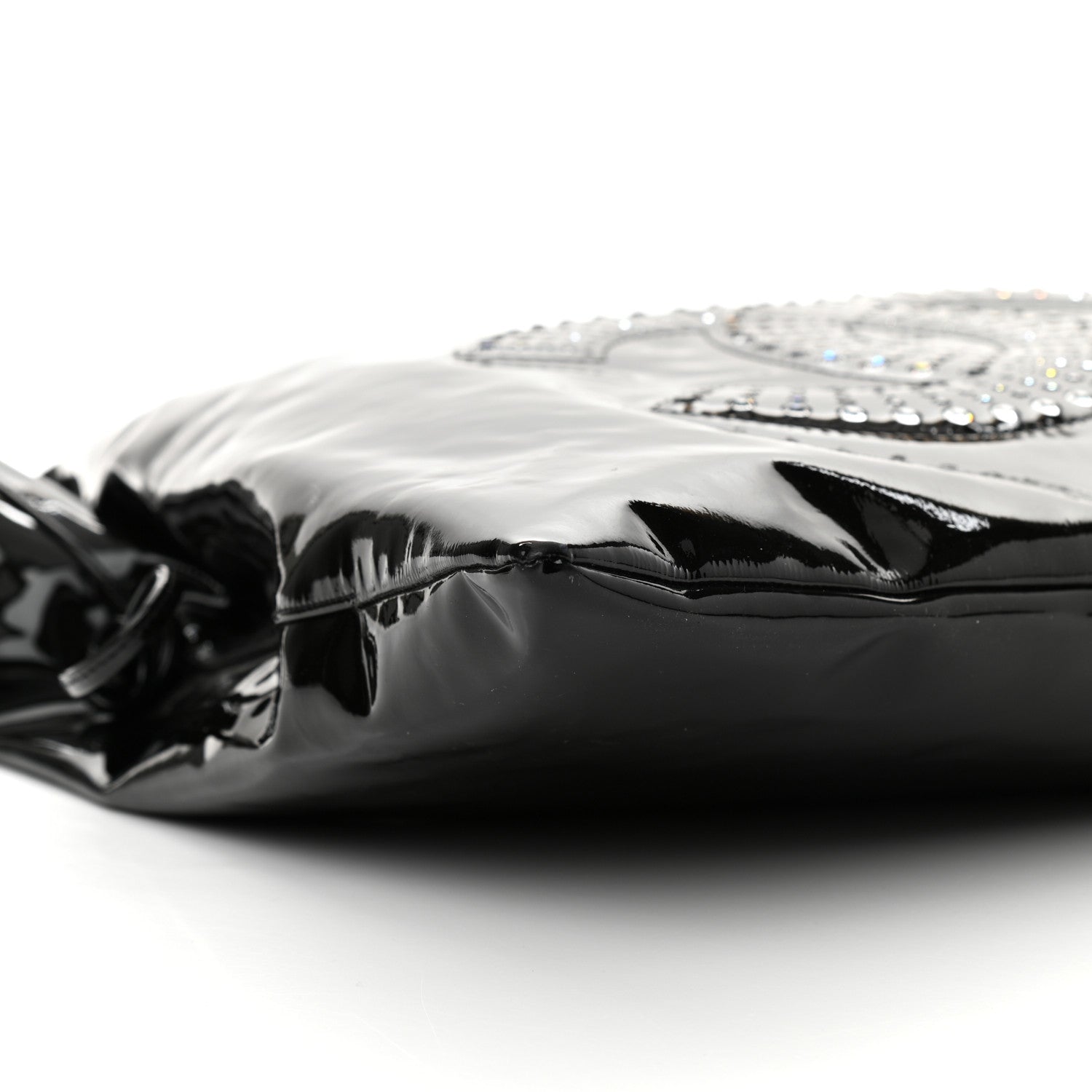 Chanel Patent Crystal Strass Bonbons Tote Black 9 of 10
