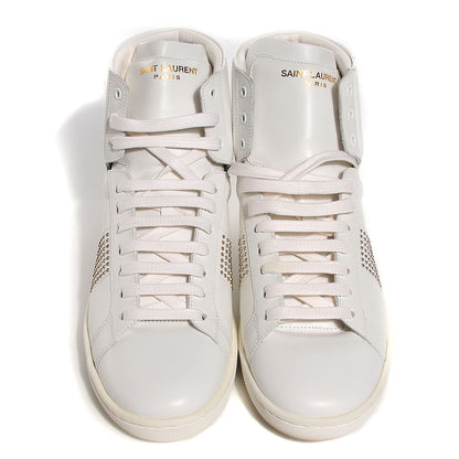Saint Laurent Nappa Wolly High Top Sneakers 36.5 Optique White 2 of 8