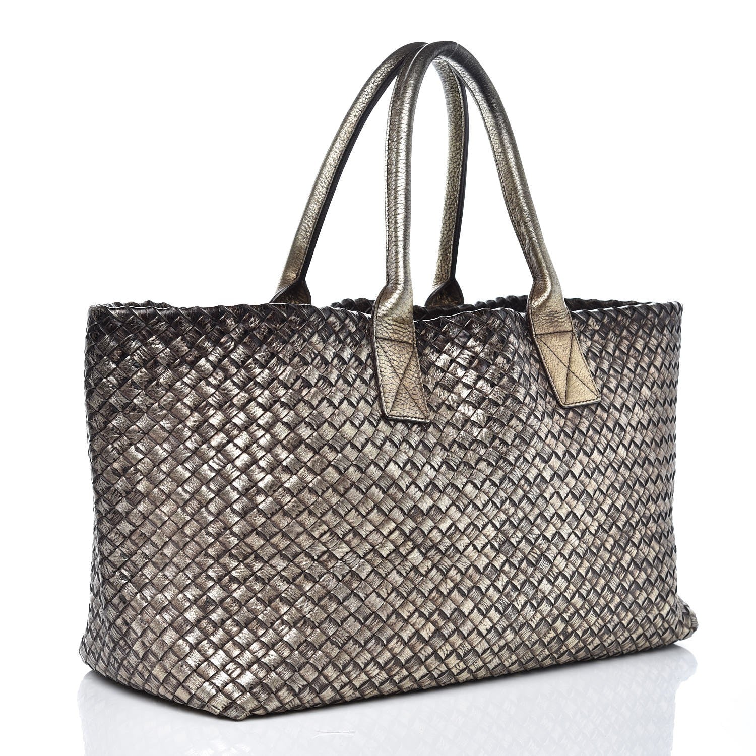 Bottega Veneta Intrecciato Medium Cabat Platino Ossidato 4 of 9