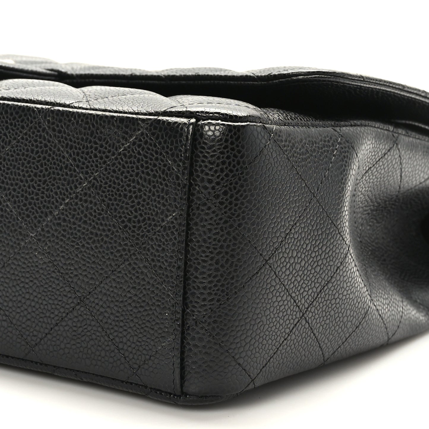 Caviar Quilted Maxi Double Flap Black