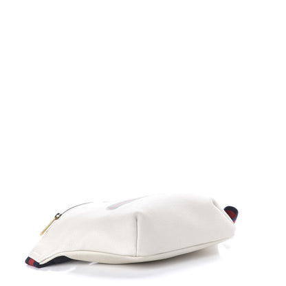 Gucci Grained Calfskin Logo Belt Bag White 3 of 10