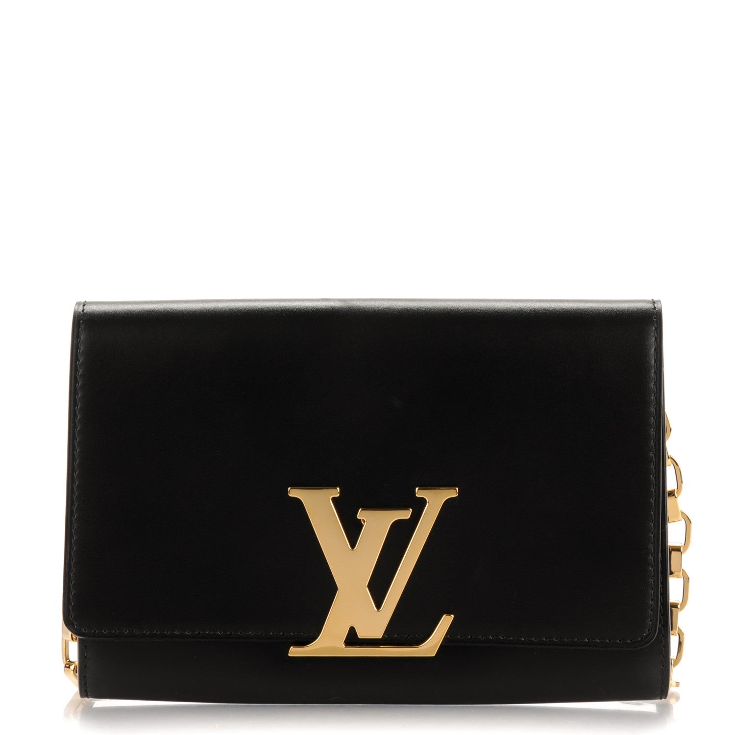 Louis Vuitton Calfskin Chain Louise GM Black 1 of 6