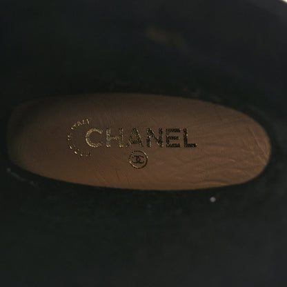 Chanel Rubber Camellia Rain Boots 38 Black 7 of 8