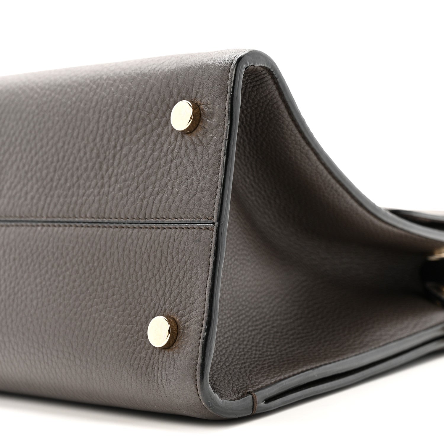 Christian Dior Grained Calfskin Medium Diorever Flap Dark Brown 9 of 14