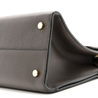 Christian Dior Grained Calfskin Medium Diorever Flap Dark Brown 9 of 14