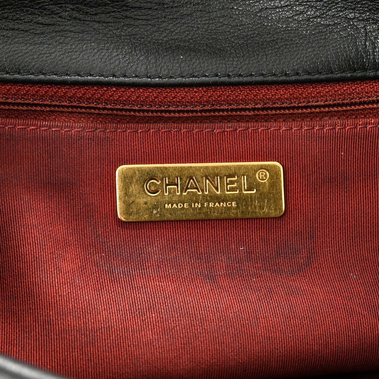 Goatskin Quilted Large Chanel 19 Flap Black