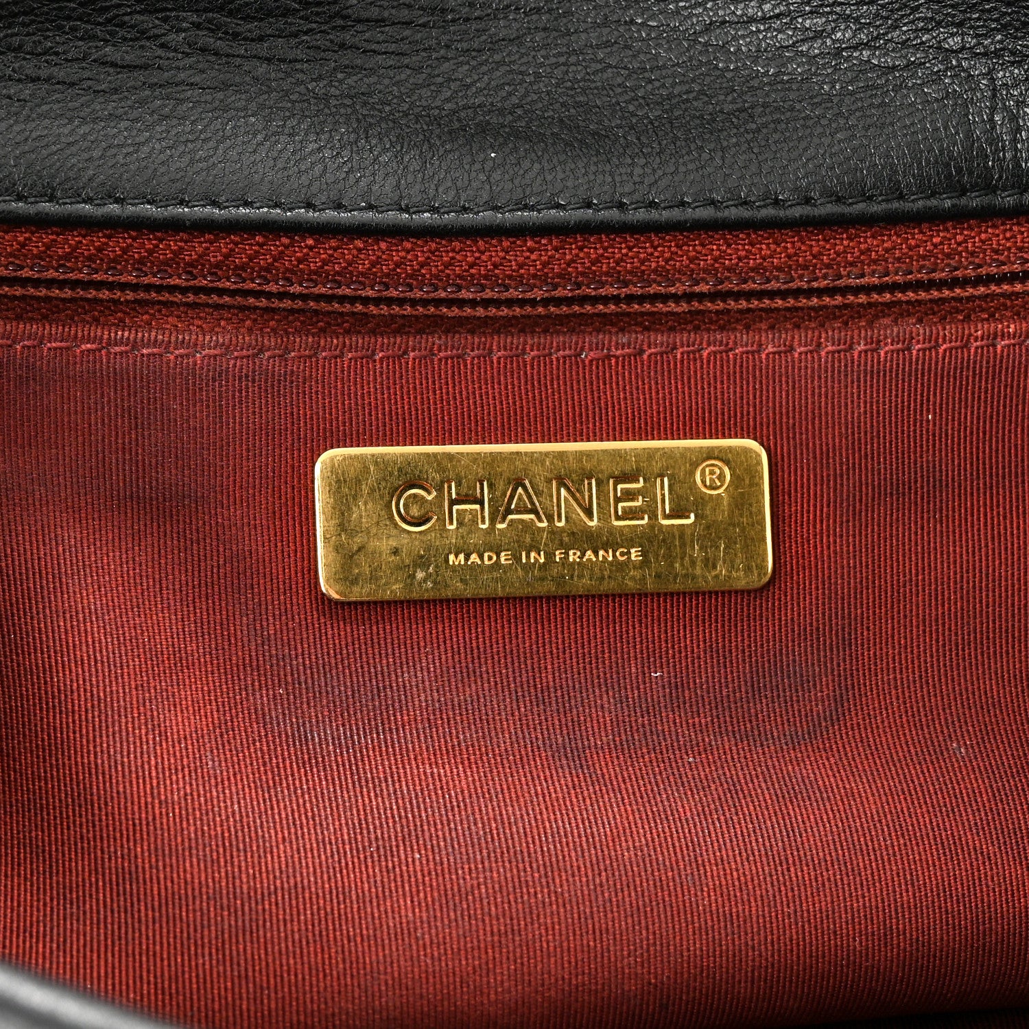 Chanel Goatskin Quilted Large Chanel 19 Flap Black 6 of 11