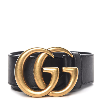 Gucci Calfskin Double G 40mm Belt 75 30 Black 1 of 8