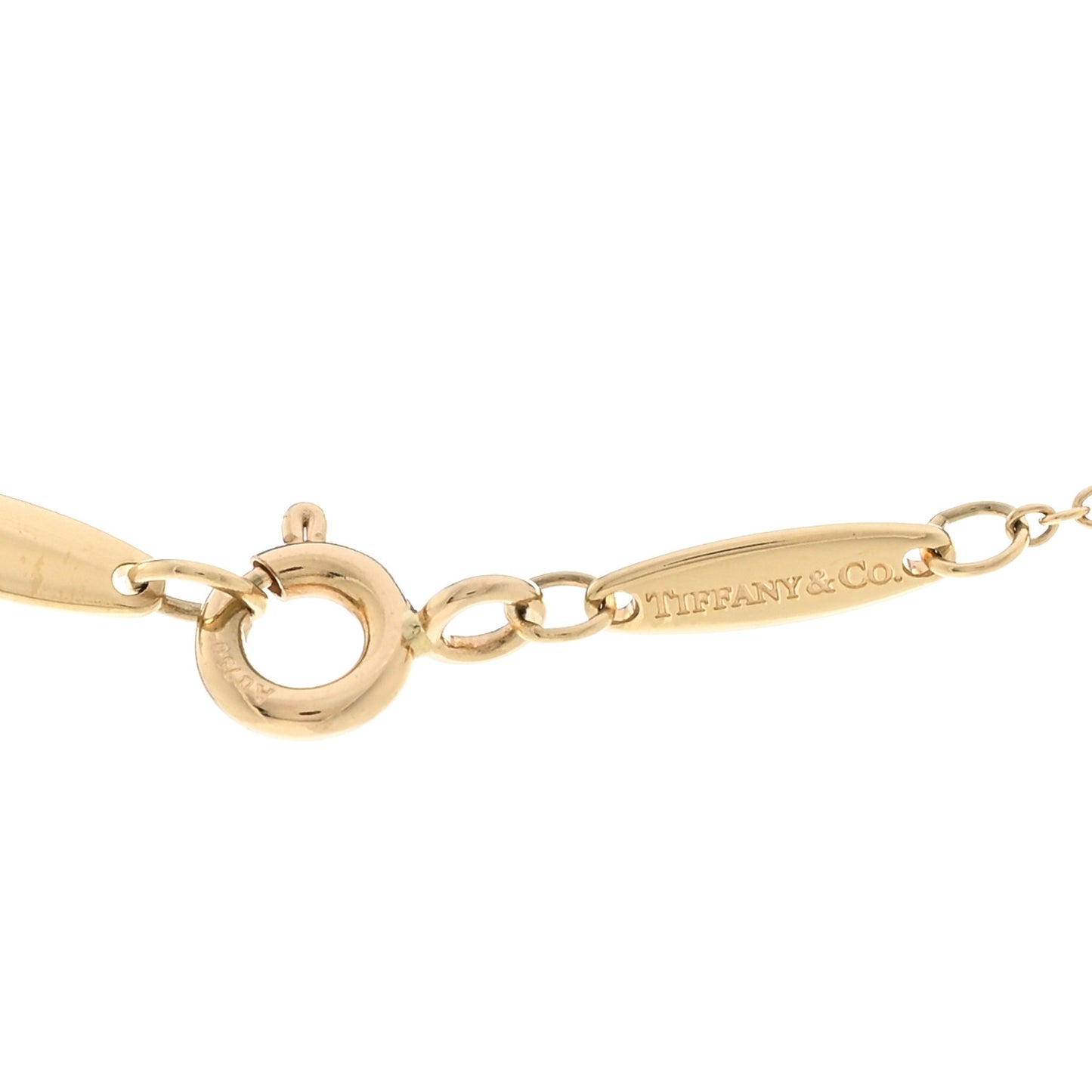 18K Yellow Gold Diamond .05ct Elsa Peretti Diamonds by the Yard Pendant Necklace