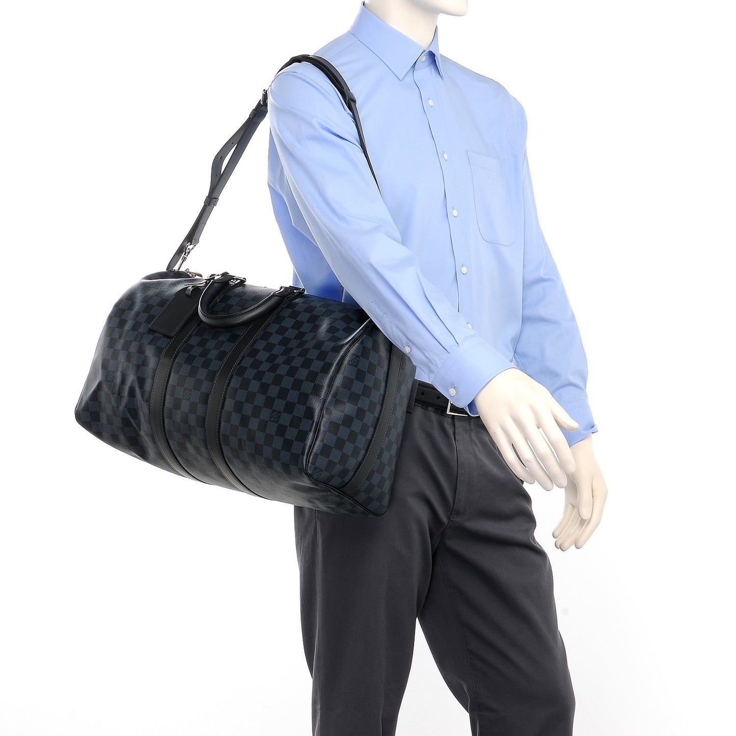 Damier Cobalt Keepall Bandouliere 45