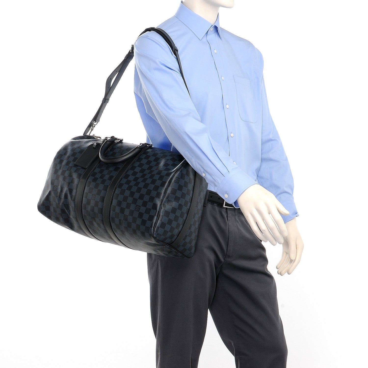 Louis Vuitton Damier Cobalt Keepall Bandouliere 45 2 of 8