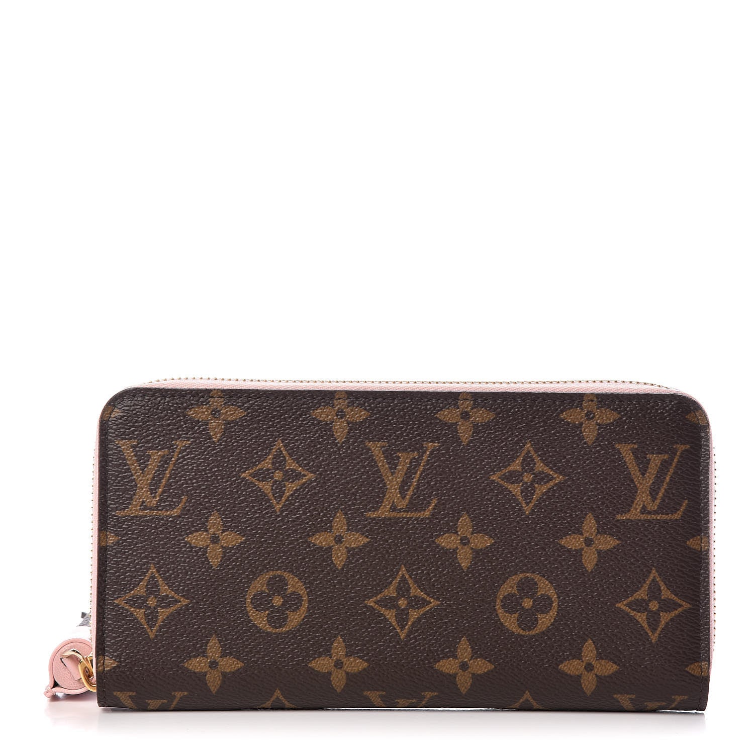 Louis Vuitton Monogram Pompon Zippy Wallet Rose Ballerine 1 of 6