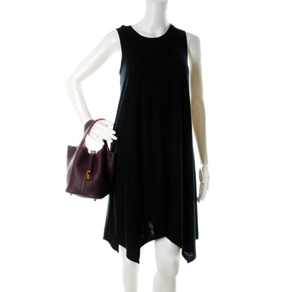Hermes Taurillon Clemence Swift Eclat Picotin Lock 18 PM Prune Orange Poppy 2 of 9