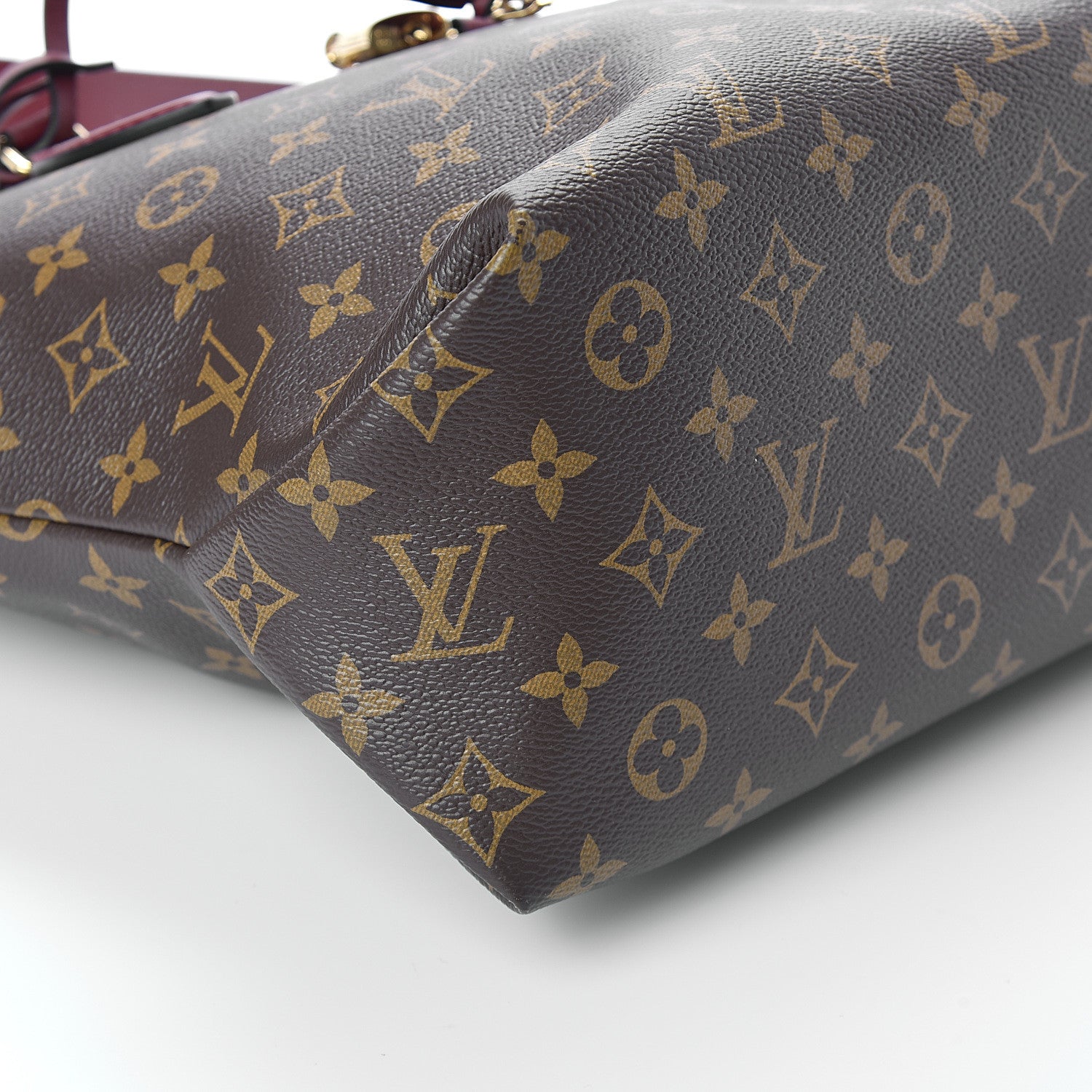 Louis Vuitton Monogram Flower Zipped Tote MM Bordeaux 7 of 8