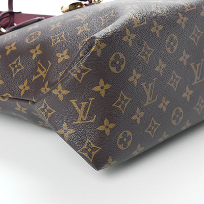 Louis Vuitton Monogram Flower Zipped Tote MM Bordeaux 7 of 8