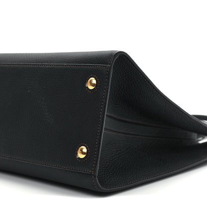 Burberry Grained Calfskin Medium Frances Tote Black 8 of 9