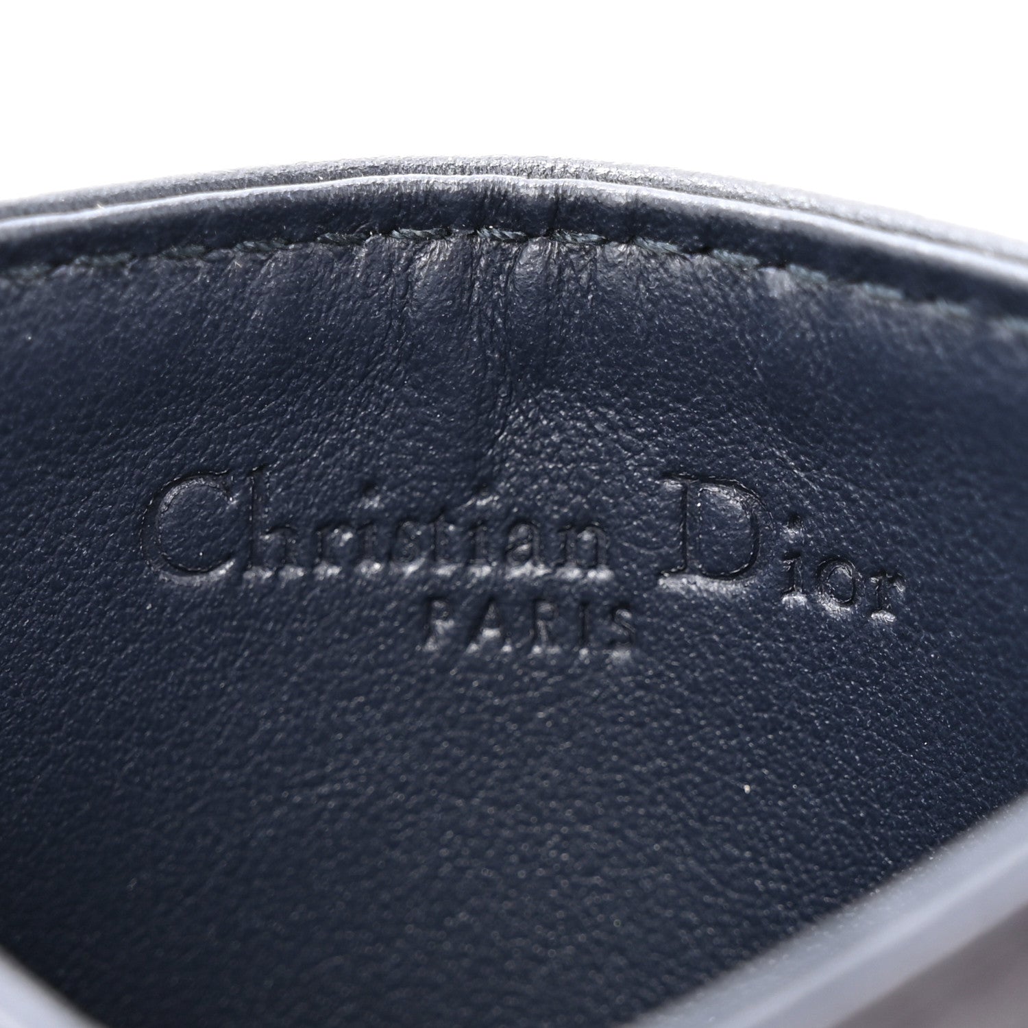Christian Dior Calfskin Pop Heart Lady Dior Card Holder Black Red 6 of 7