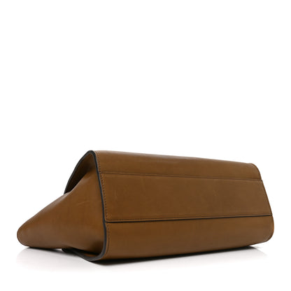 The Row Polished Saddle Calfskin Marlo 12 Tote Bag Muschio 4 of 9