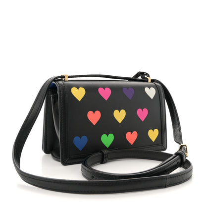Loewe Calfskin Hearts Small Barcelona Shoulder Bag Black 3 of 12
