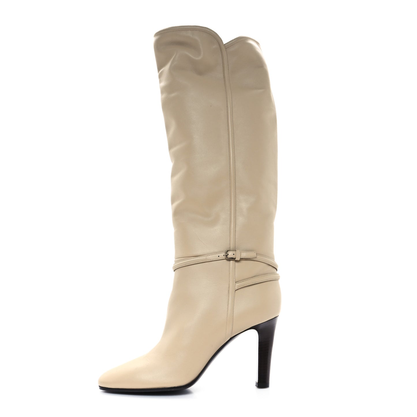 Calfskin Jane Knee High 90 Boots 40 Beige
