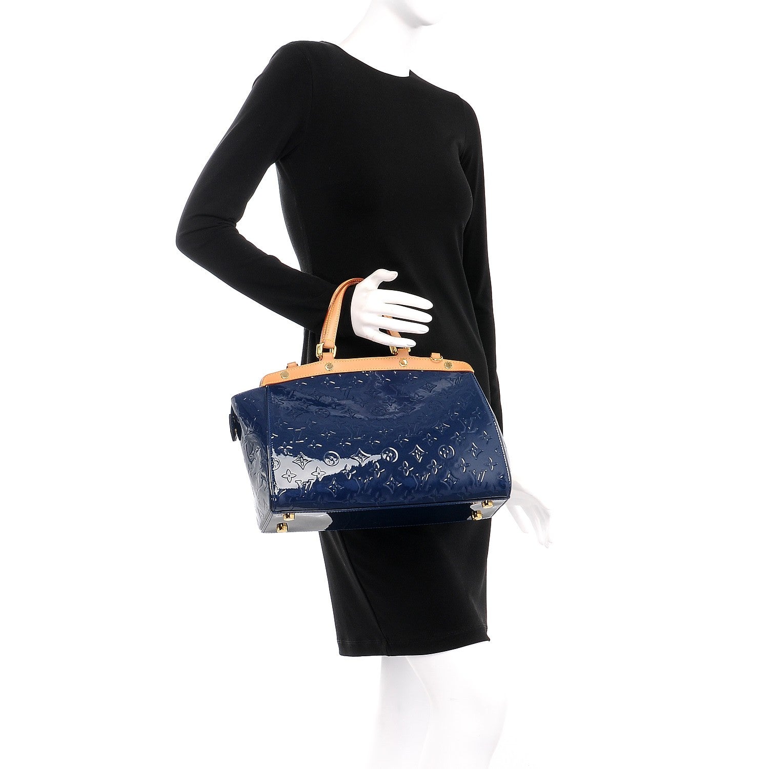 Louis Vuitton Vernis Brea MM Grand Blue 3 of 8