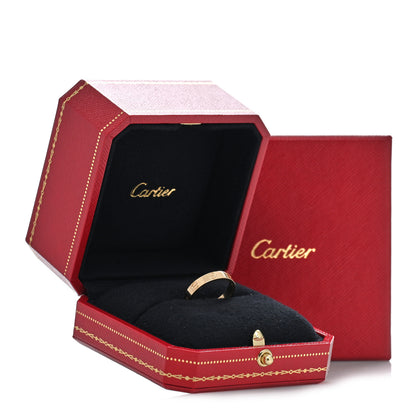 Cartier 18K Yellow Gold 3.5mm LOVE Wedding Band Ring 53 6.5 5 of 5
