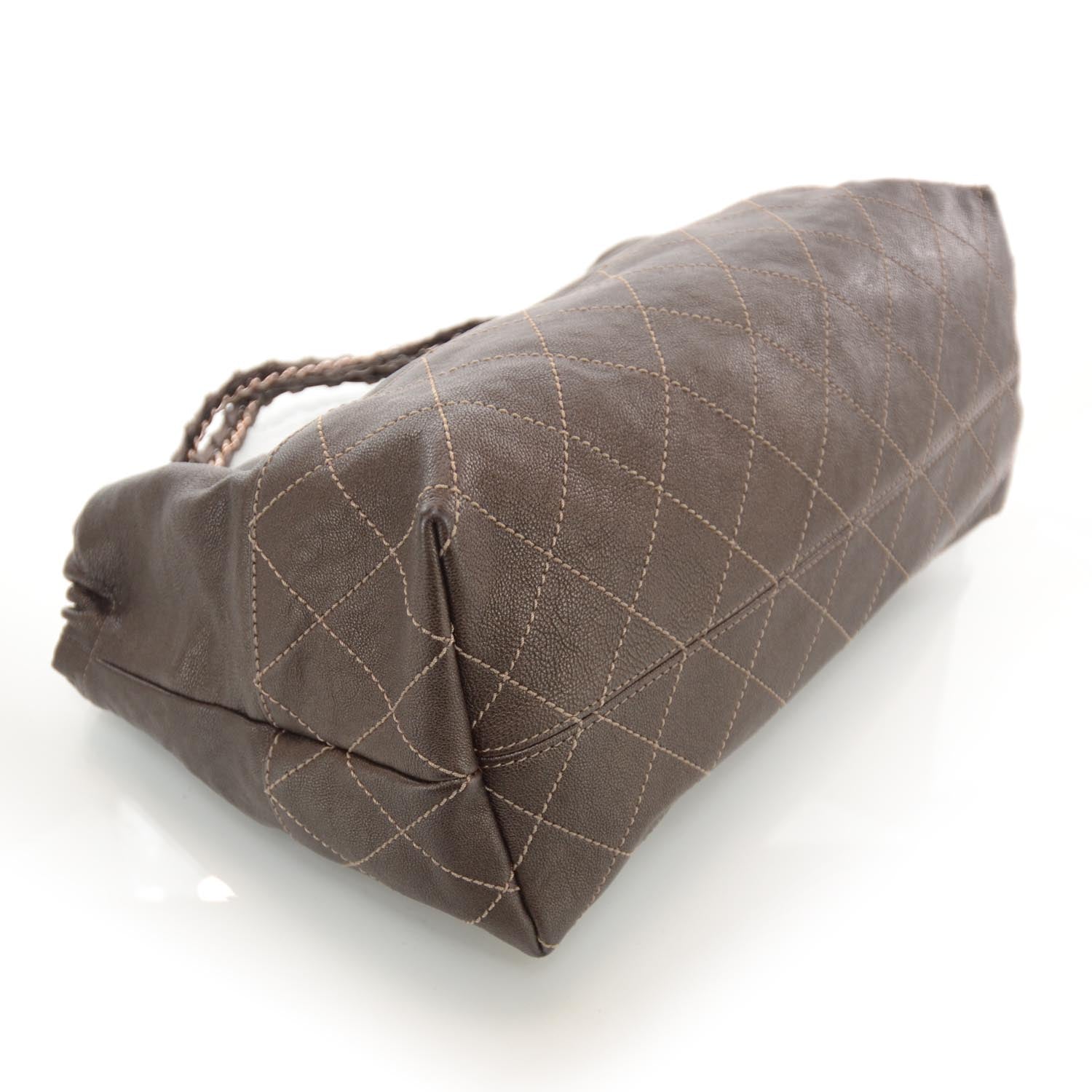 Chanel Leather Baby Coco Cabas Bronze 4 of 9