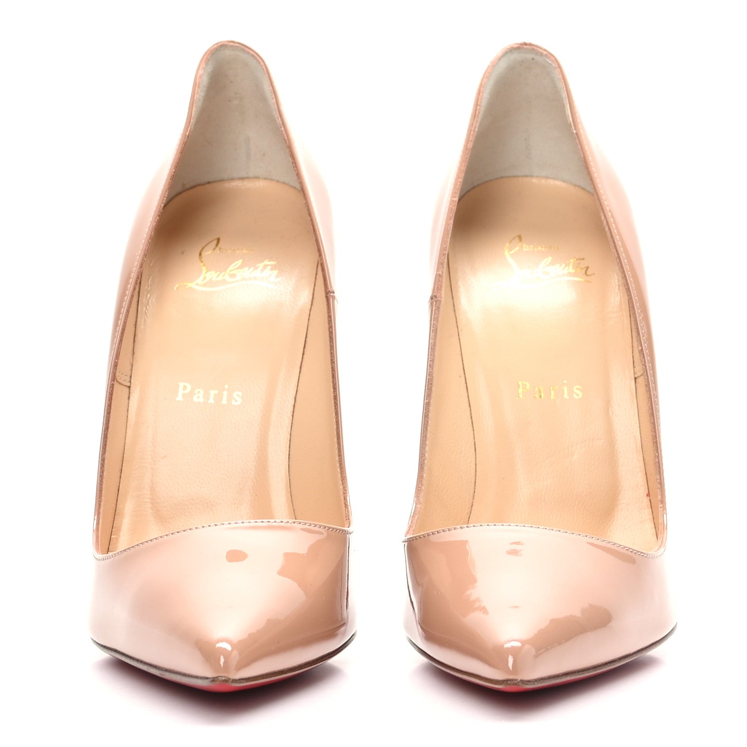 Christian Louboutin Patent So Kate 120 Pumps 39 Nude 1 of 7