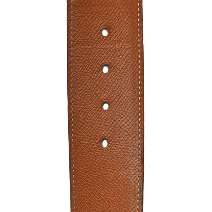 Hermes Epsom 342mm Constance H Belt 90 Black Gold 4 of 8