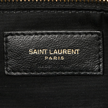 Saint Laurent Denim Quilted Medium Loulou Puffer Monogram Chain Satchel Azur 6 of 10
