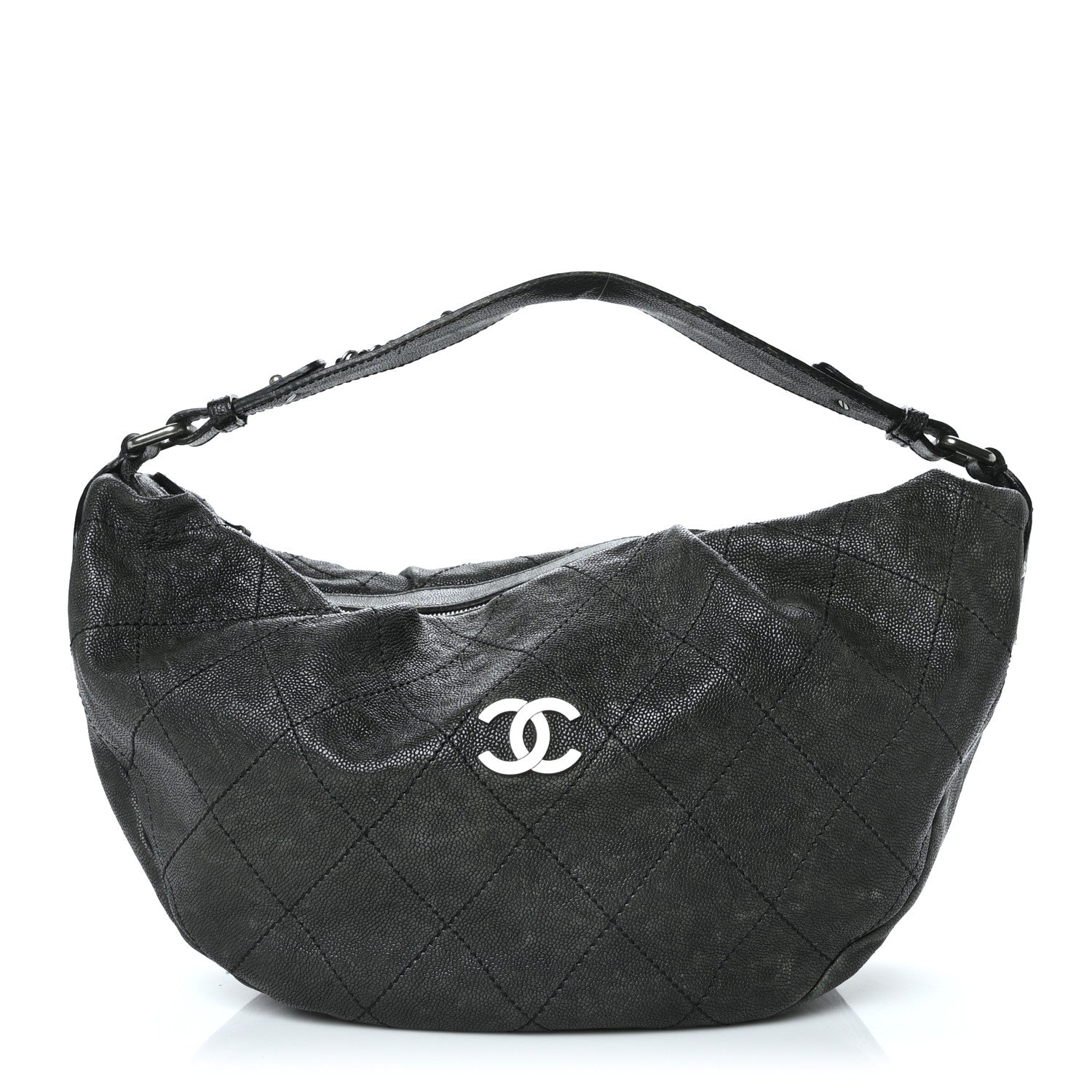 Chanel Caviar Outdoor Ligne Large Hobo Black 1 of 8