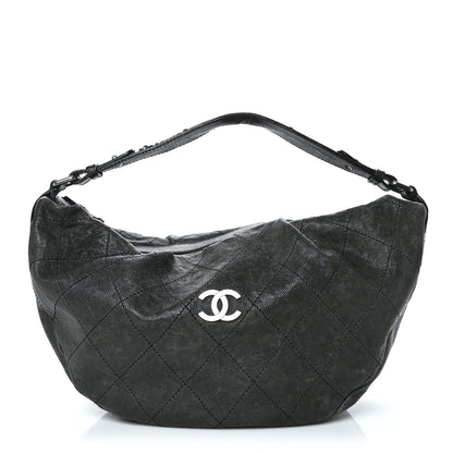 Chanel Caviar Outdoor Ligne Large Hobo Black 1 of 8