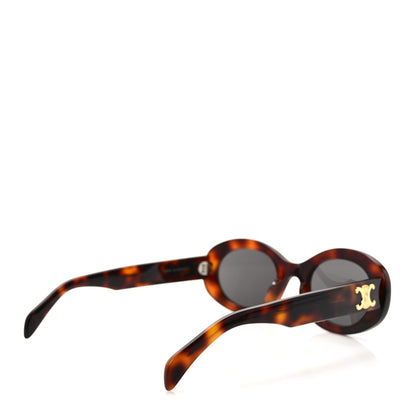 Celine Acetate Triomphe 01 Sunglasses CL 40194U Medium Havana 4 of 7
