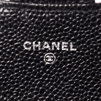 Chanel Caviar Quilted Large Gusset Flap Wallet Black 6 of 8